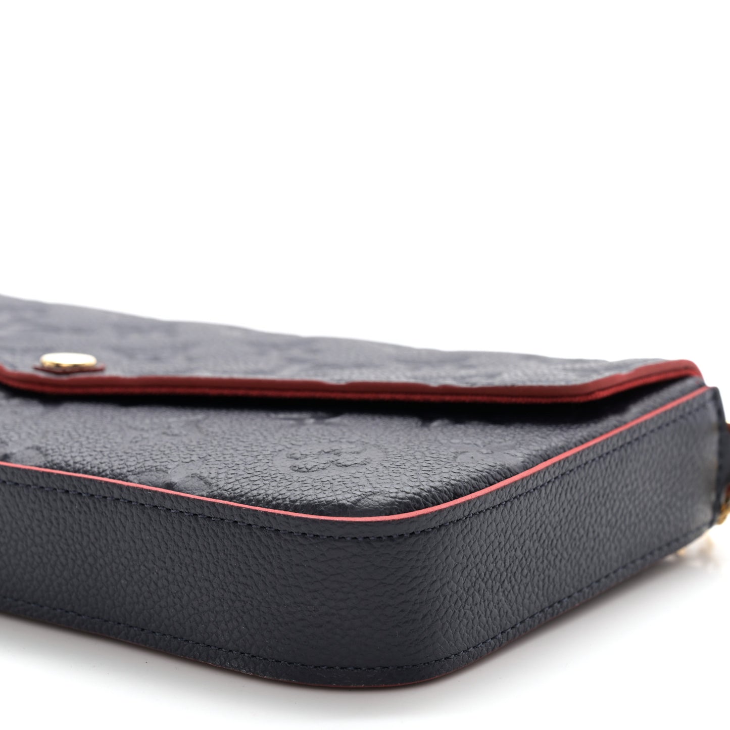 Empreinte Pochette Felicie Chain Wallet Marine Rouge