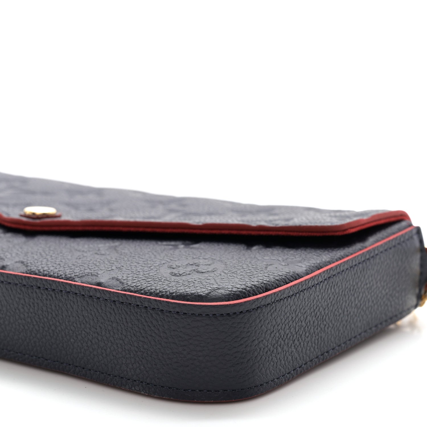 Louis Vuitton Empreinte Pochette Felicie Chain Wallet Marine Rouge 10 of 10