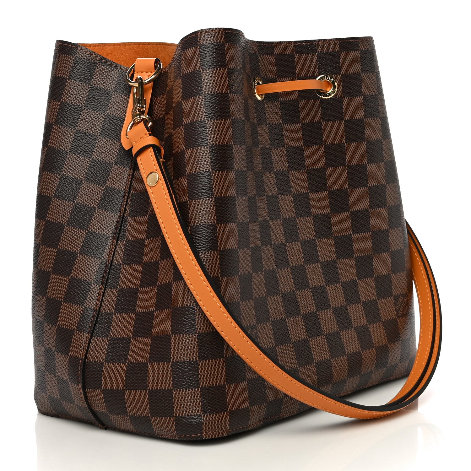 Louis Vuitton Damier Ebene Neonoe MM Safran 3 of 10