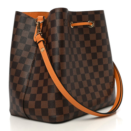 Louis Vuitton Damier Ebene Neonoe MM Safran 3 of 10