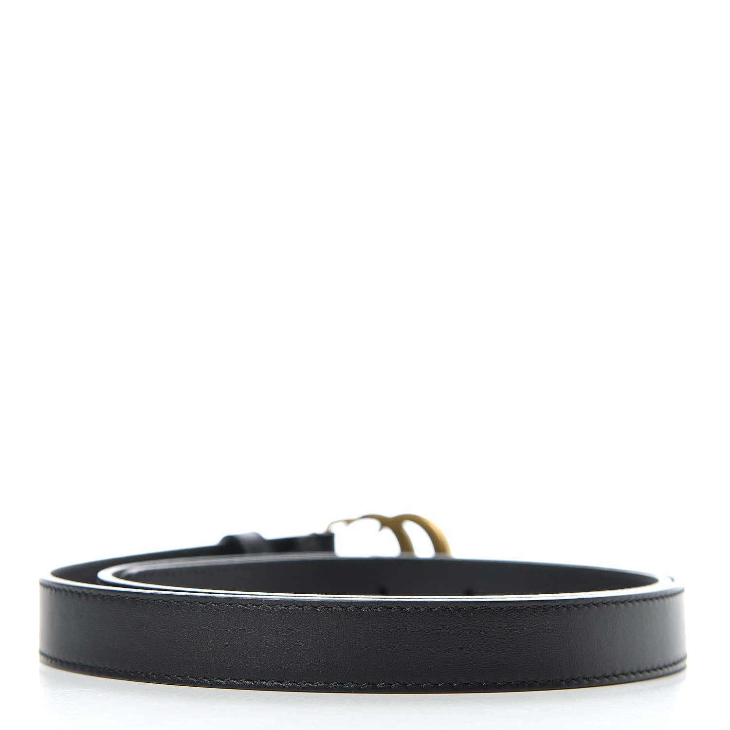 Gucci Calfskin Double G 20mm Belt 90 36 Black 3 of 7