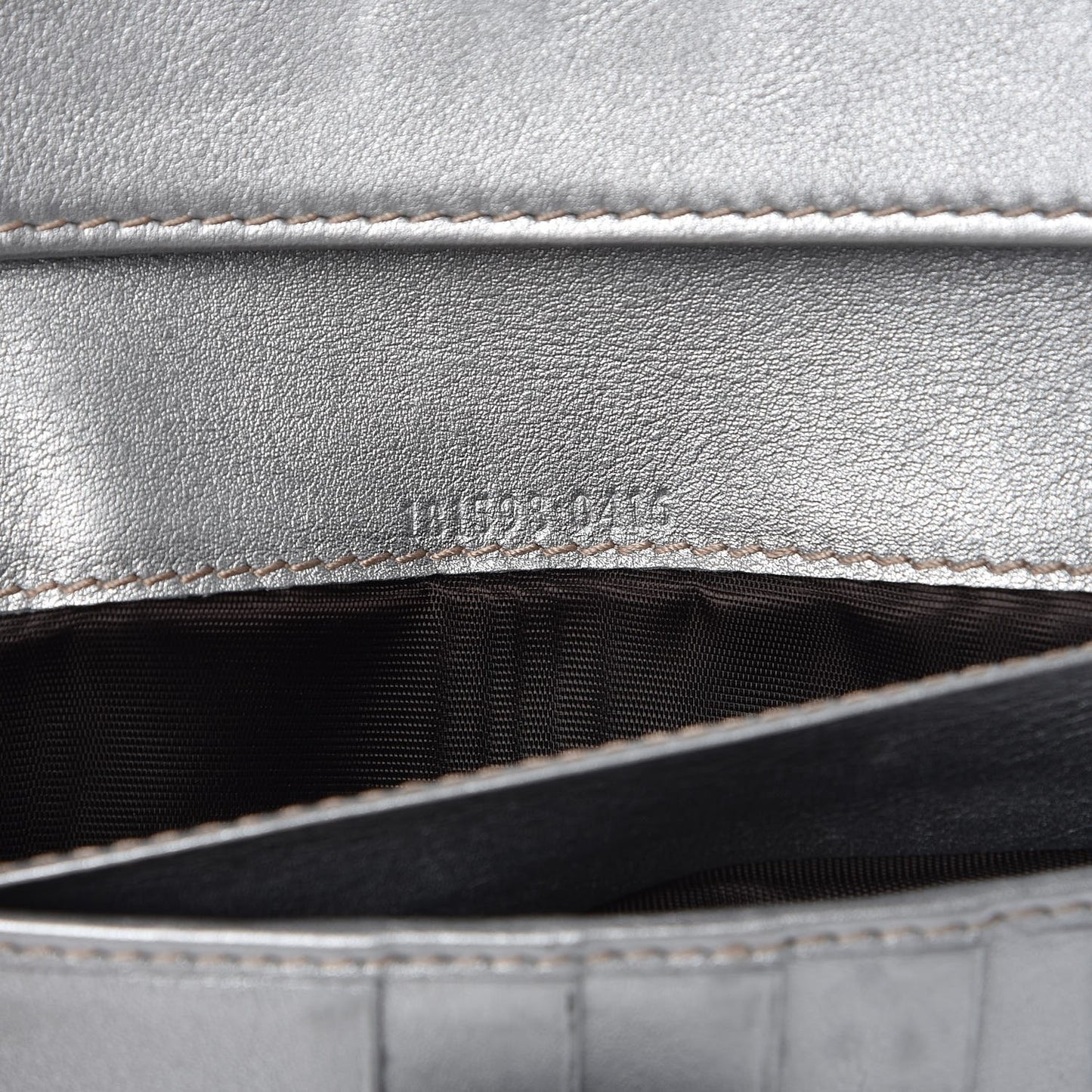 Guccissima New Britt Continental Snap Wallet Silver