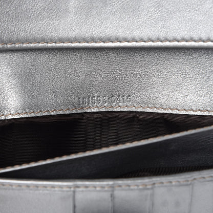 Gucci Guccissima New Britt Continental Snap Wallet Silver 8 of 9
