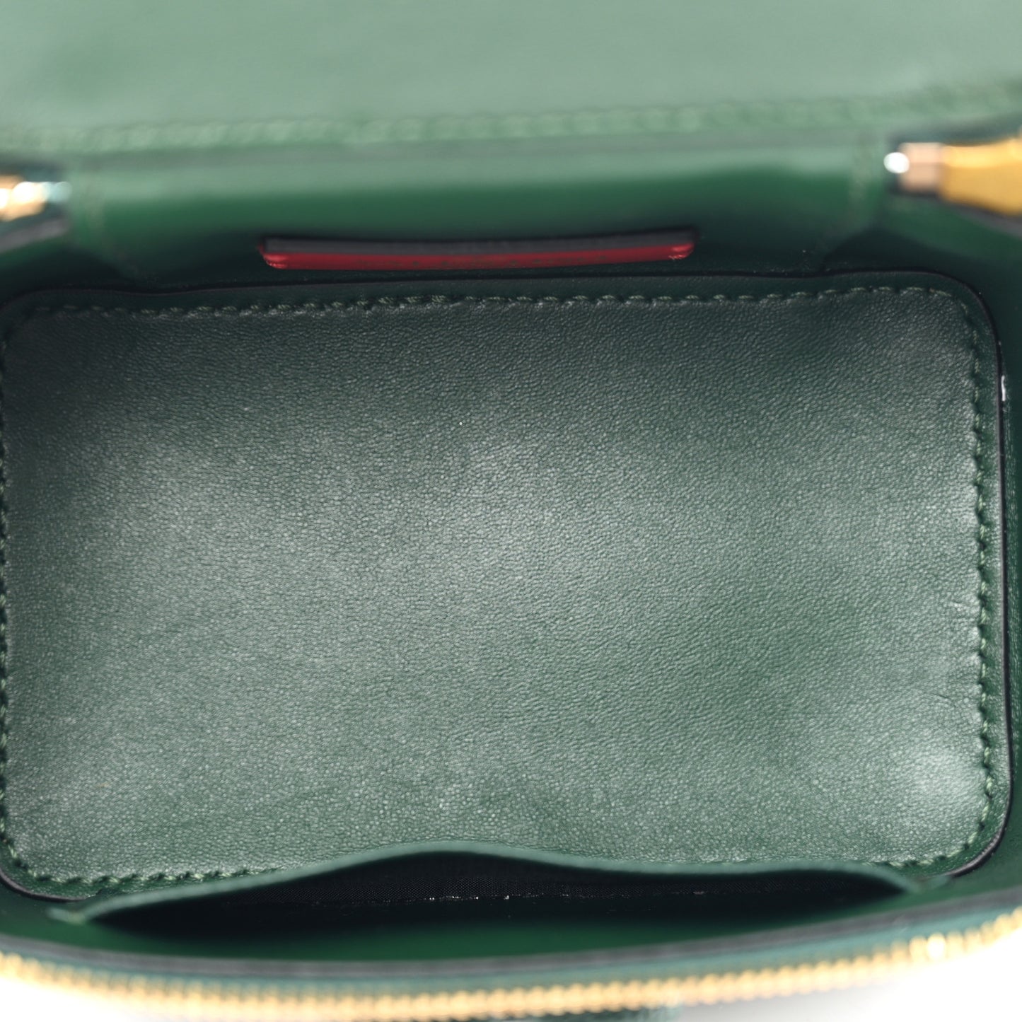 Grained Calfskin VSling Vanity Case English Green