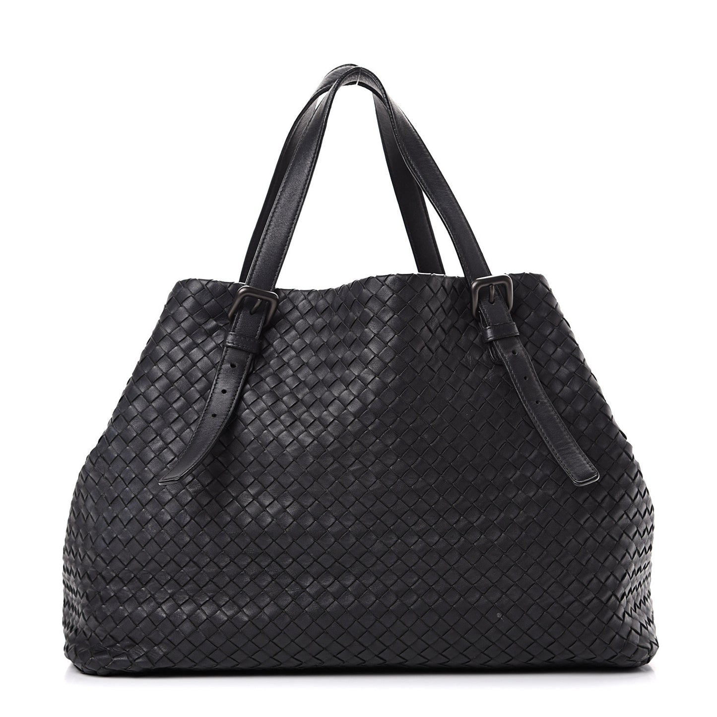 Nappa Intrecciato Large Seamless Tote Black