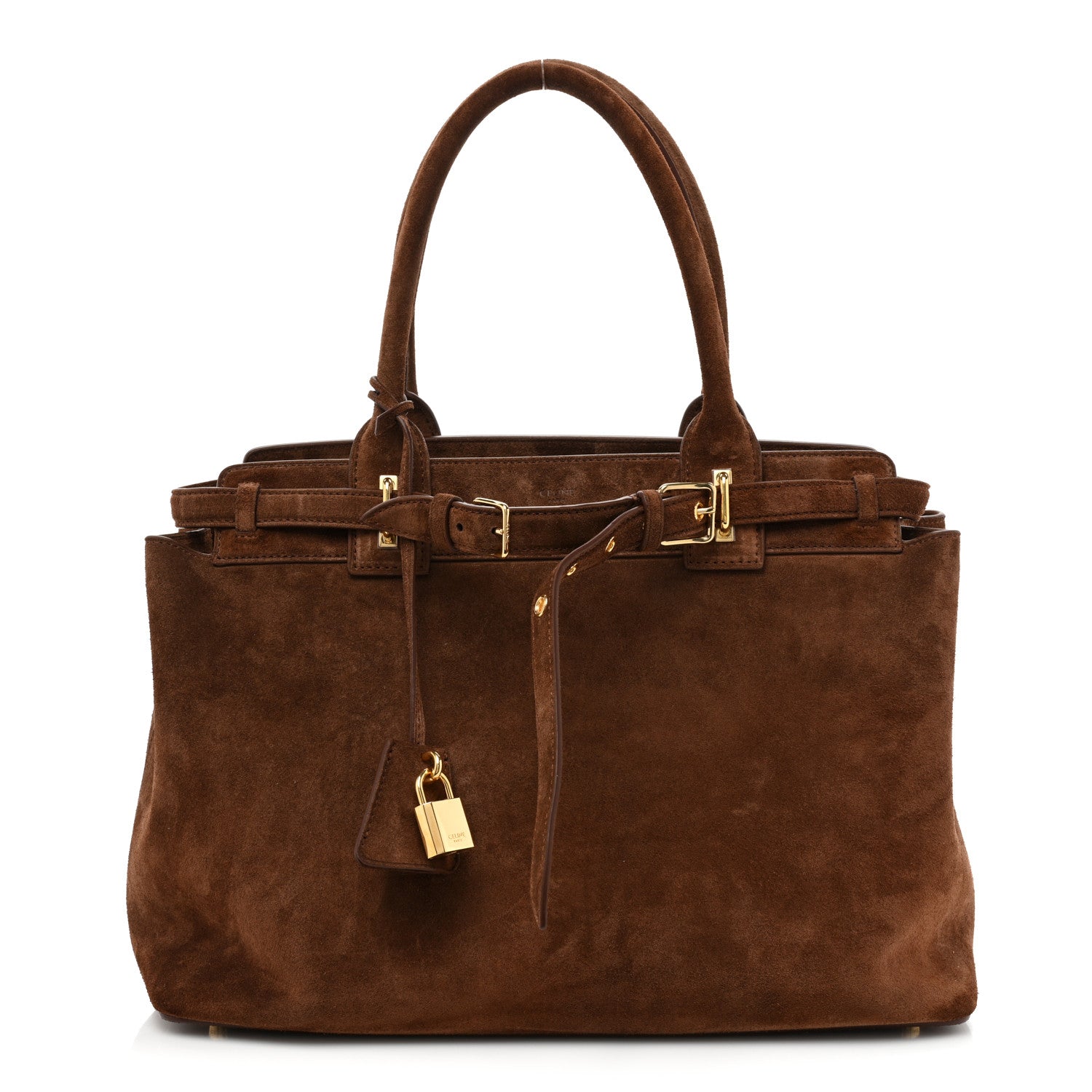 Celine Suede Medium Conti Brown 1 of 14