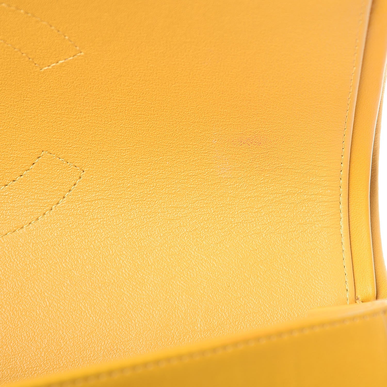 Chanel Lambskin Quilted Jumbo Double Flap Yellow 10 of 12