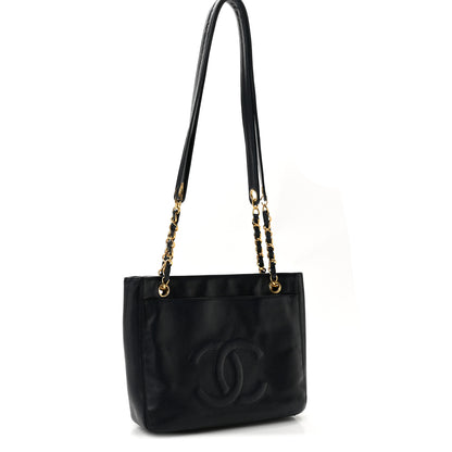 Chanel Caviar Flap CC Shoulder Bag Navy 3 of 13