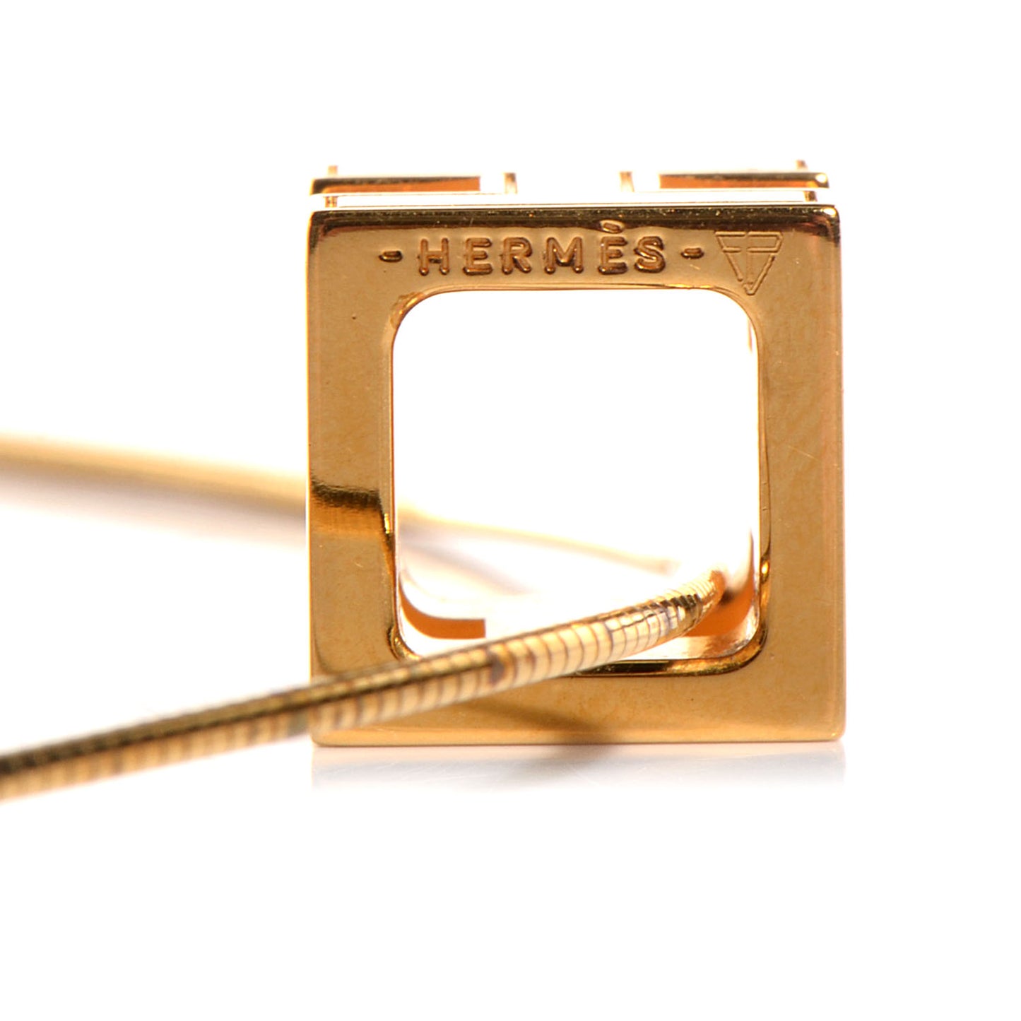 Enamel Cage d'H Necklace Royal Bleu