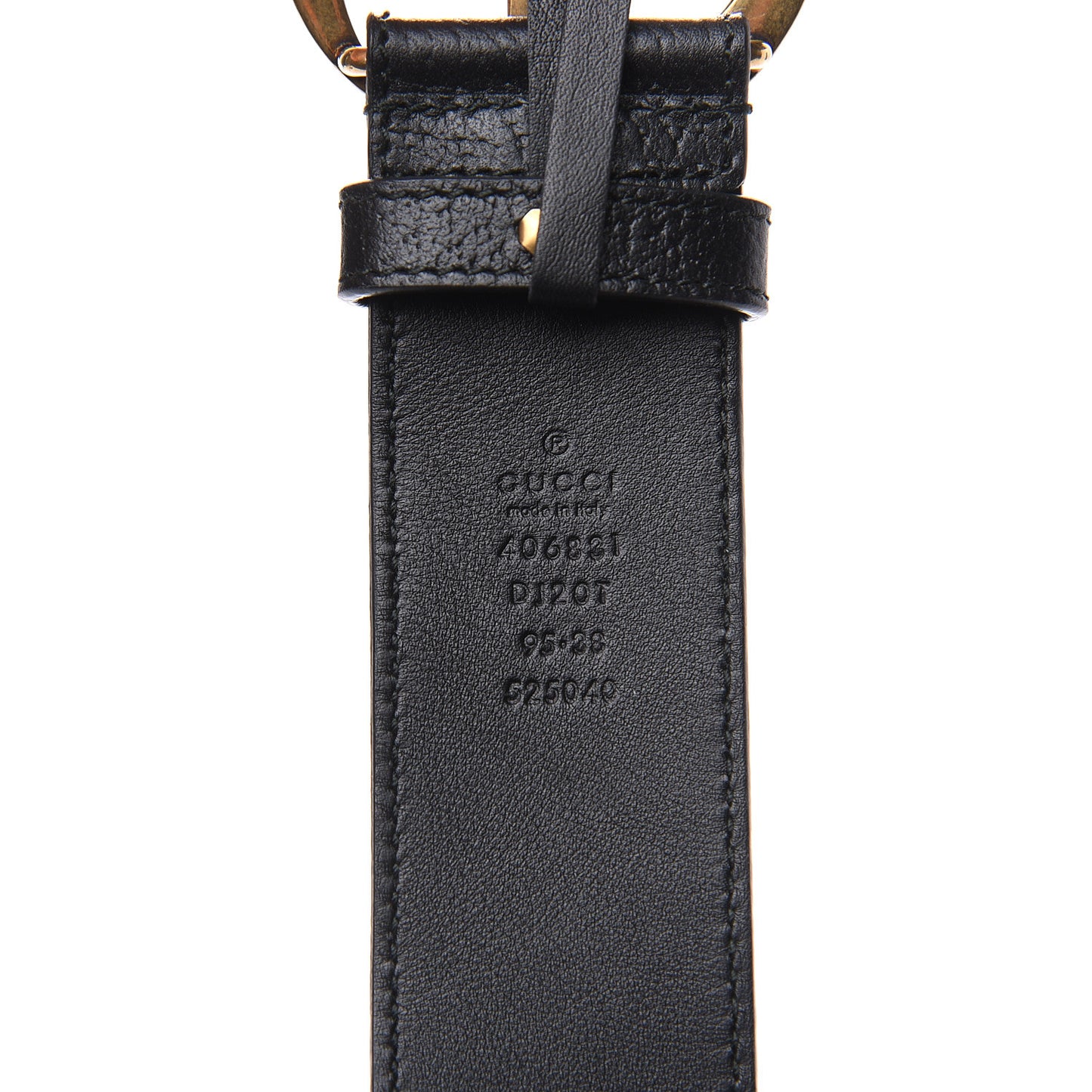 Textured Calfskin Double G 40mm Belt 95 38 Black
