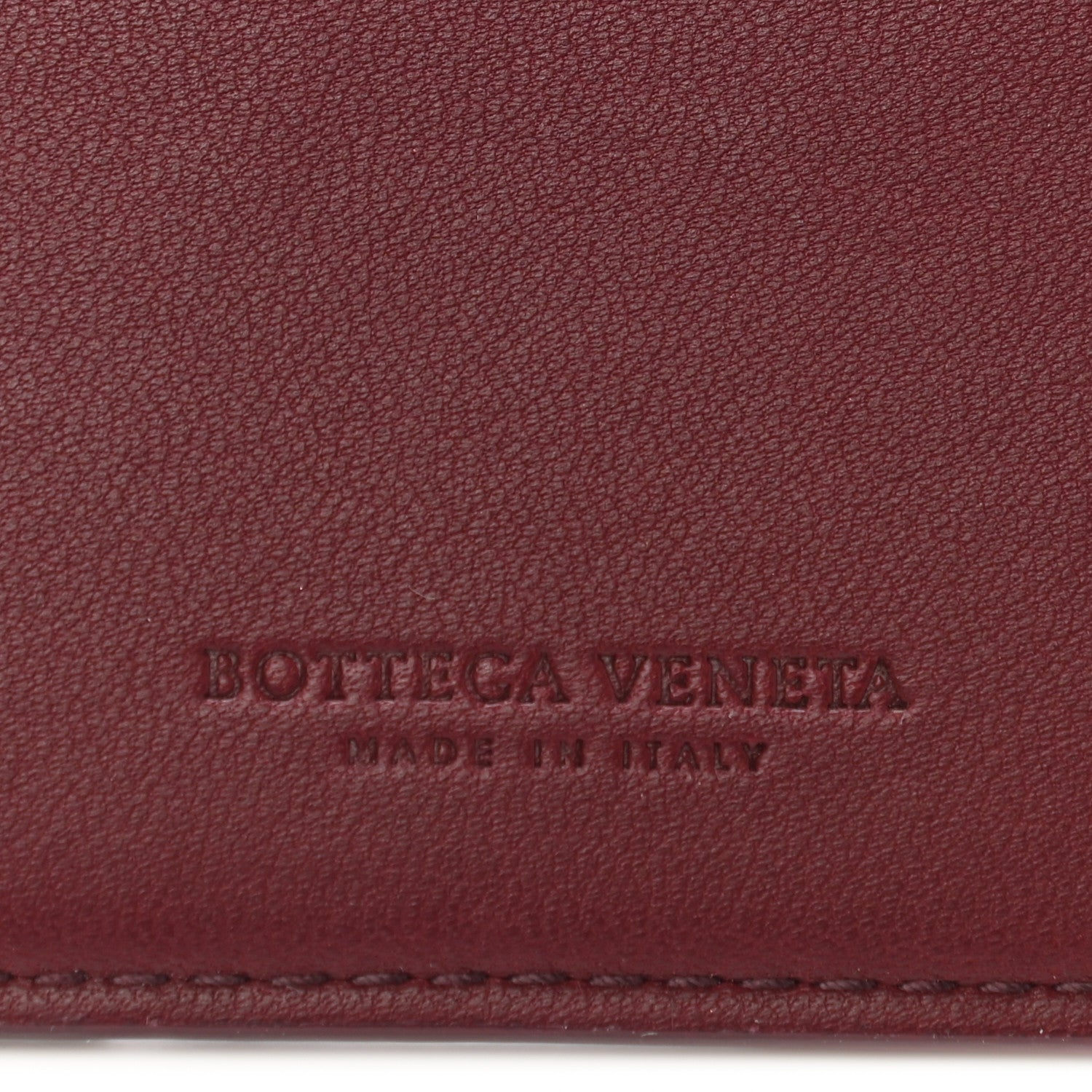 Bottega Veneta Nappa Maxi Intrecciato Card Holder Red Bordeaux 4 of 7