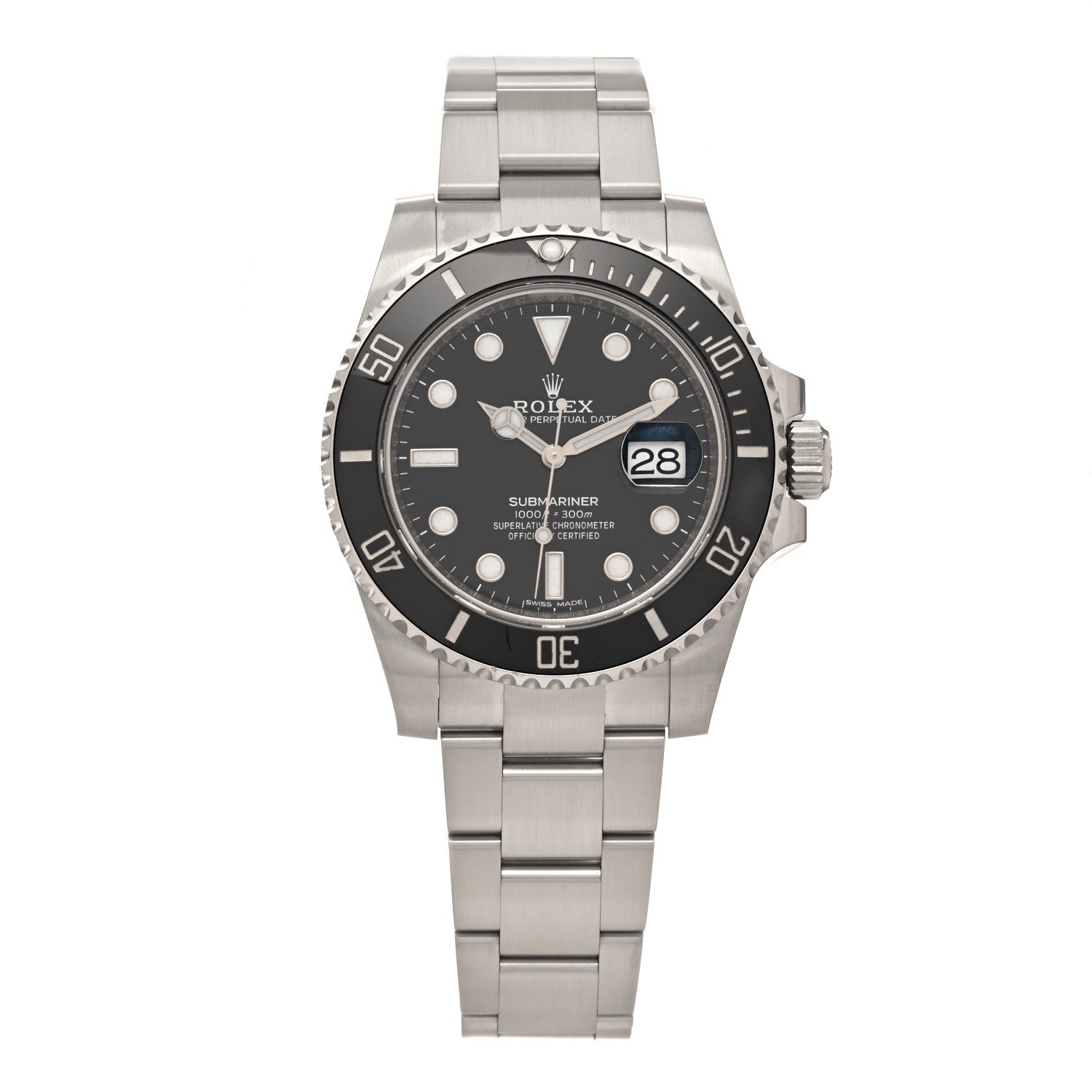 Rolex Stainless Steel 40mm Oyster Perpetual Submariner Date Watch Black 116610LN 1 of 5