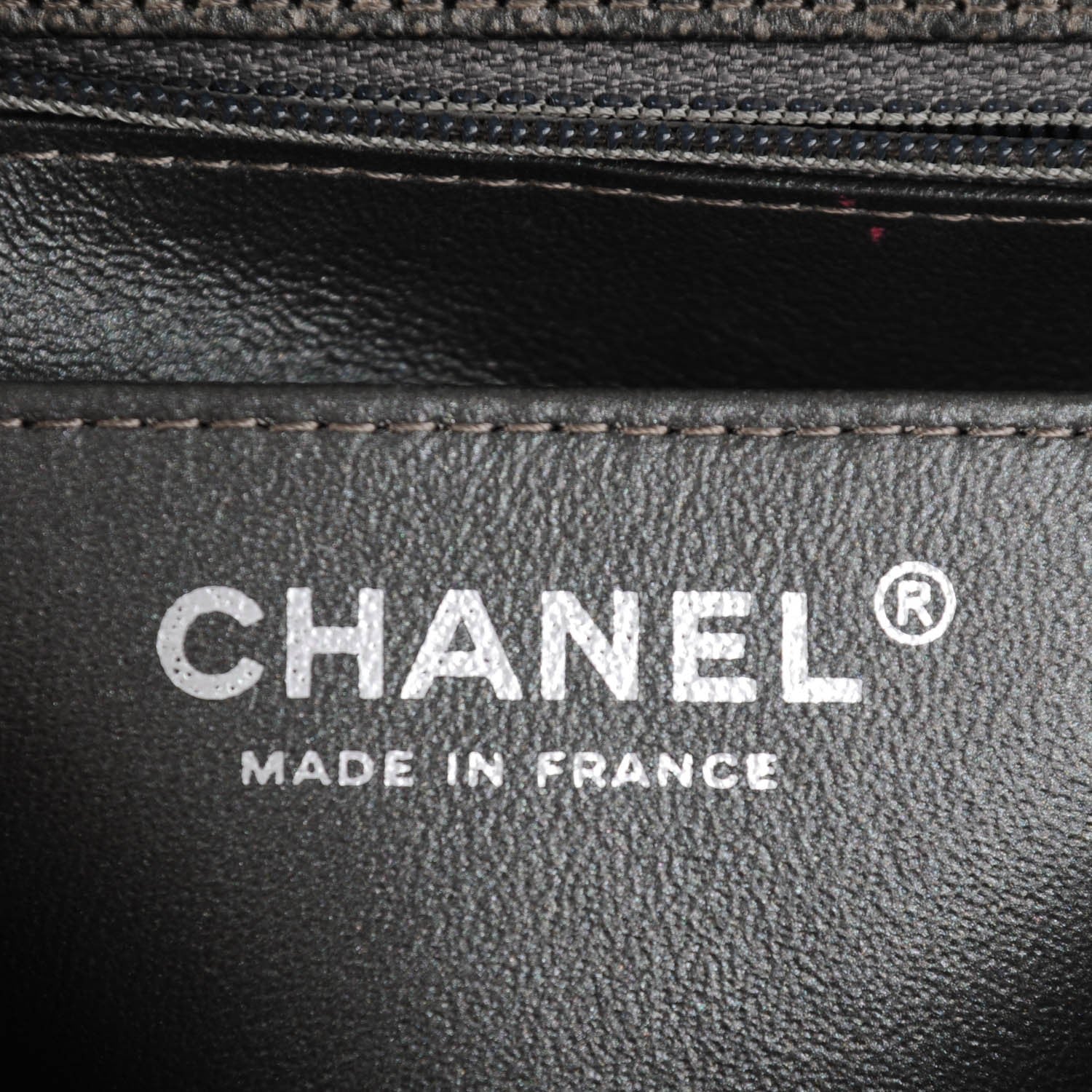Chanel Metallic Caviar Quilted Mini Square Flap Dark Grey 8 of 8