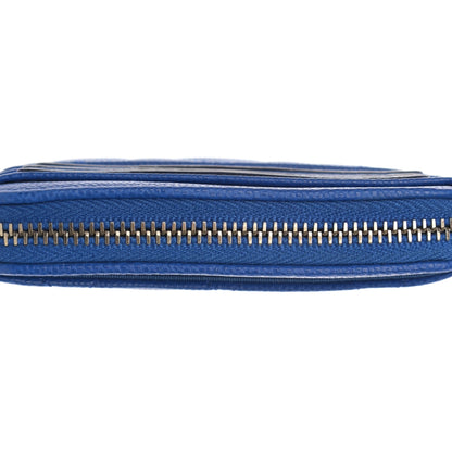Chanel Caviar Quilted Zip Card Holder Wallet Blue 8 of 9