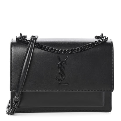 Saint Laurent Calfskin Medium Monogram Sunset Black 1 of 9