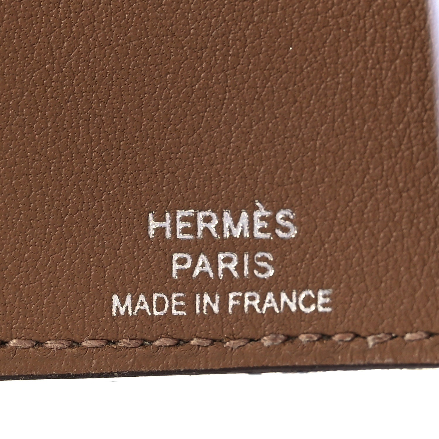 Hermes Togo Swift Ulysse Nano Bag Charm Etoupe Alezan 5 of 6