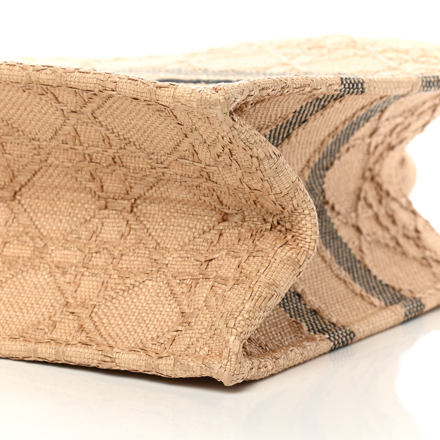 Christian Dior Raffia Cannage Medium Book Tote Natural 10 of 10