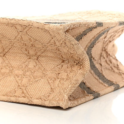Christian Dior Raffia Cannage Medium Book Tote Natural 10 of 10