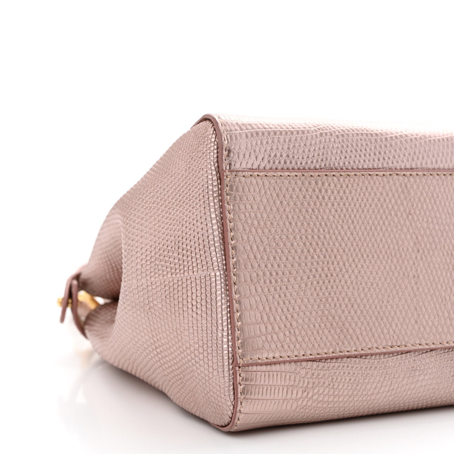 Fendi Lizard Mini Peekaboo Iconic Satchel Pink 9 of 10
