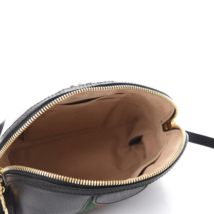 Gucci Calfskin GG Web Small Ophidia Dome Shoulder Bag Black 4 of 9