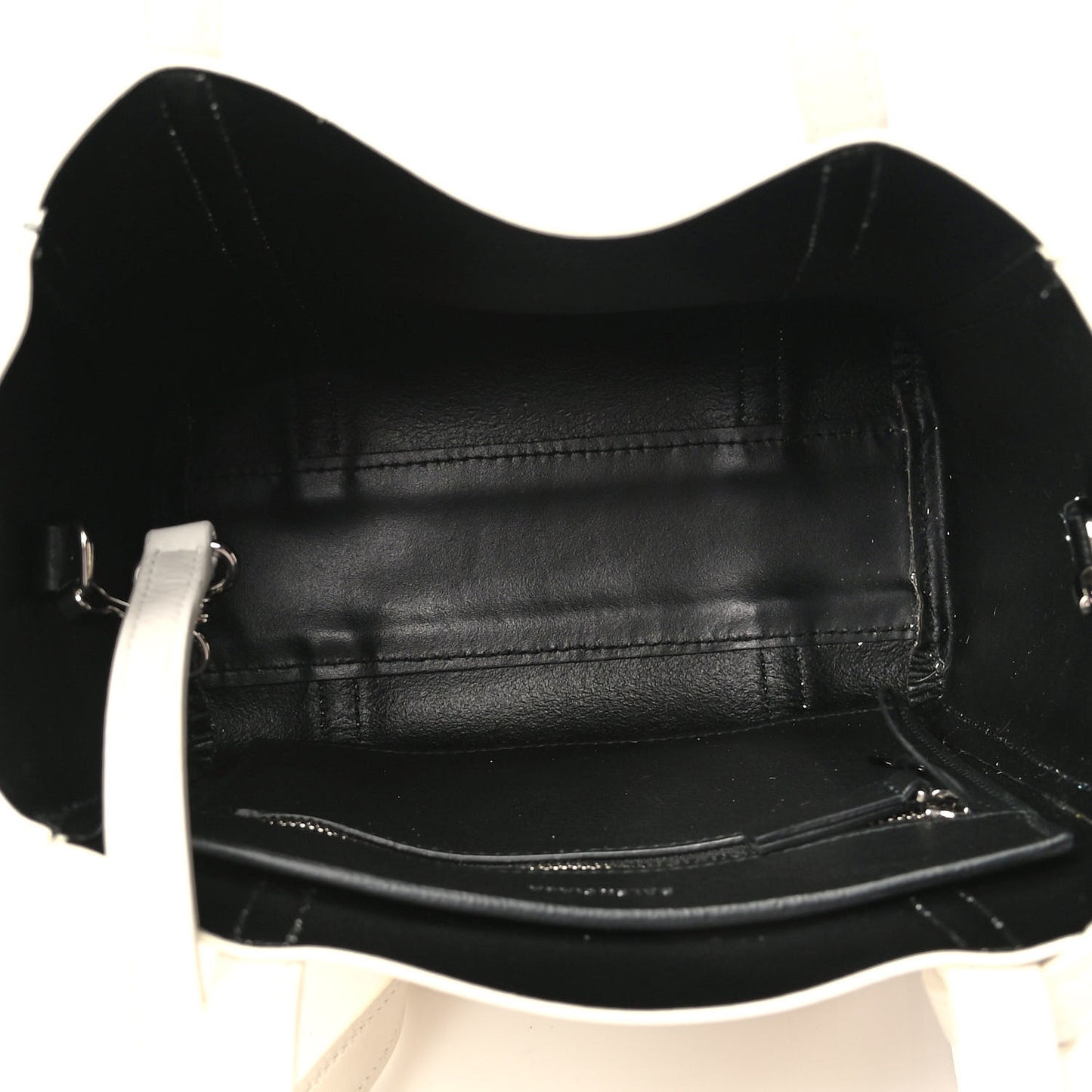 Smooth Calfskin Double Sided XXS Everyday Tote White Light Black
