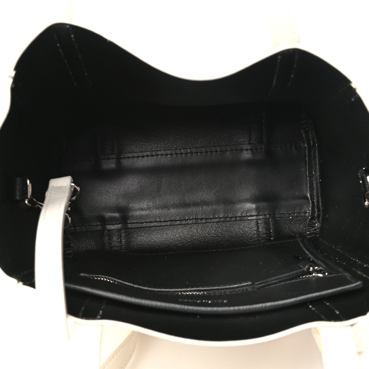 Balenciaga Smooth Calfskin Double Sided XXS Everyday Tote White Light Black 5 of 5