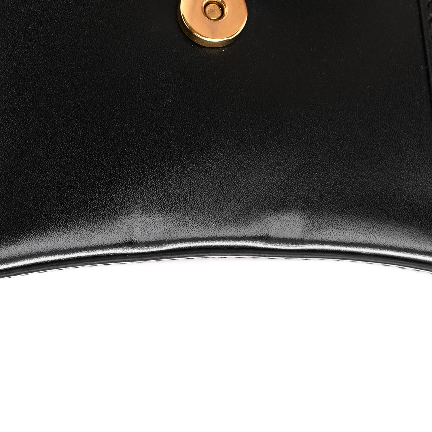 Balenciaga Shiny Box Calfskin Hourglass Top Handle Bag XS Black 13 of 13