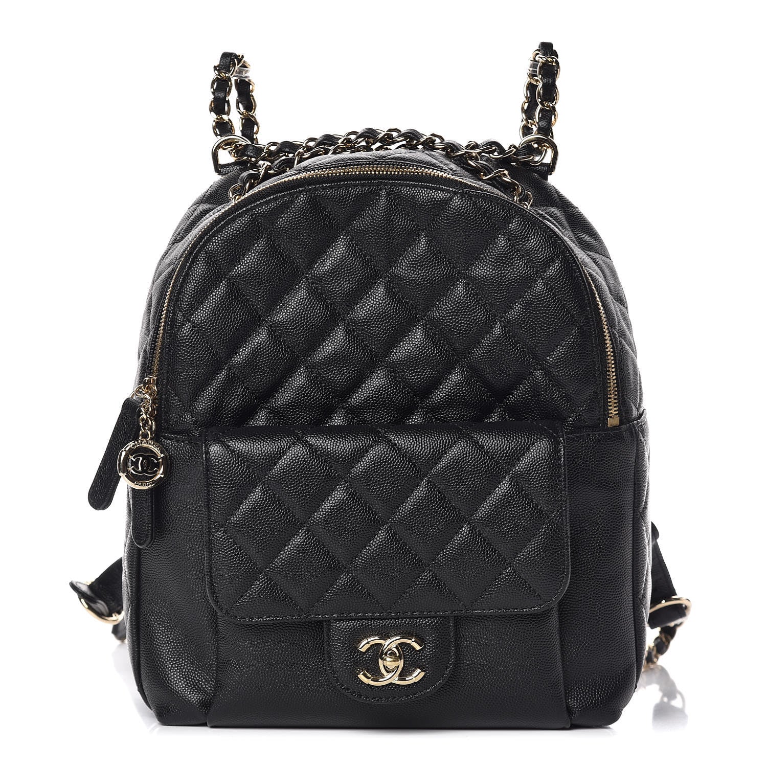 Chanel Caviar Quilted Large CC Day Backpack Black 1 of 11