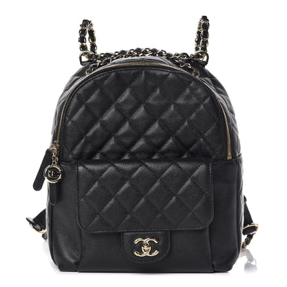 Chanel Caviar Quilted Large CC Day Backpack Black 1 of 11