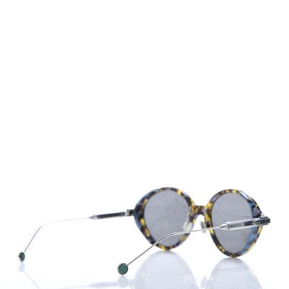 Christian Dior Acetate Leaf Print Umbrage Round Sunglasses Green Foliage 4 of 7
