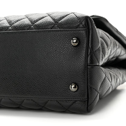 Chanel Caviar Quilted Medium Coco Handle Flap So Black 10 of 10