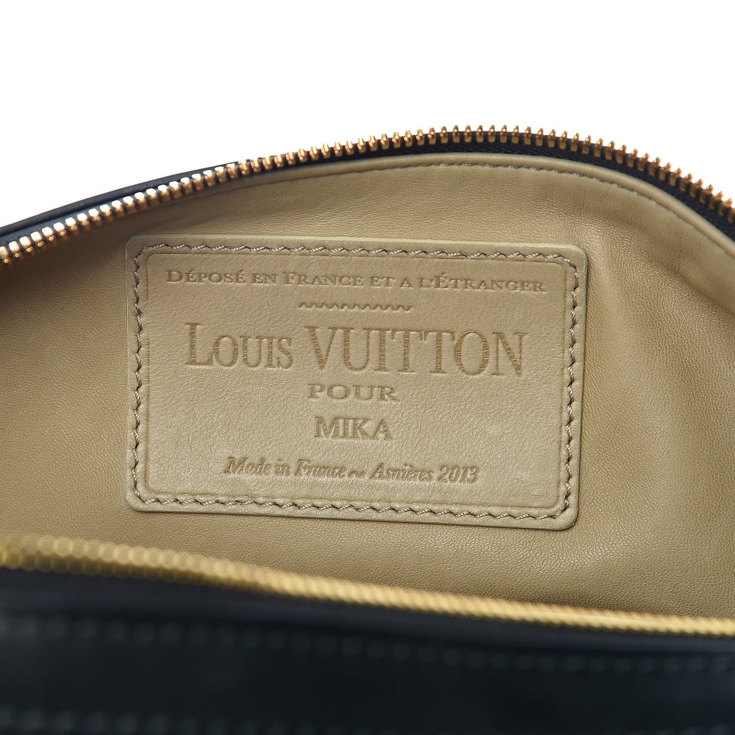 Calfskin Sac Louis Black