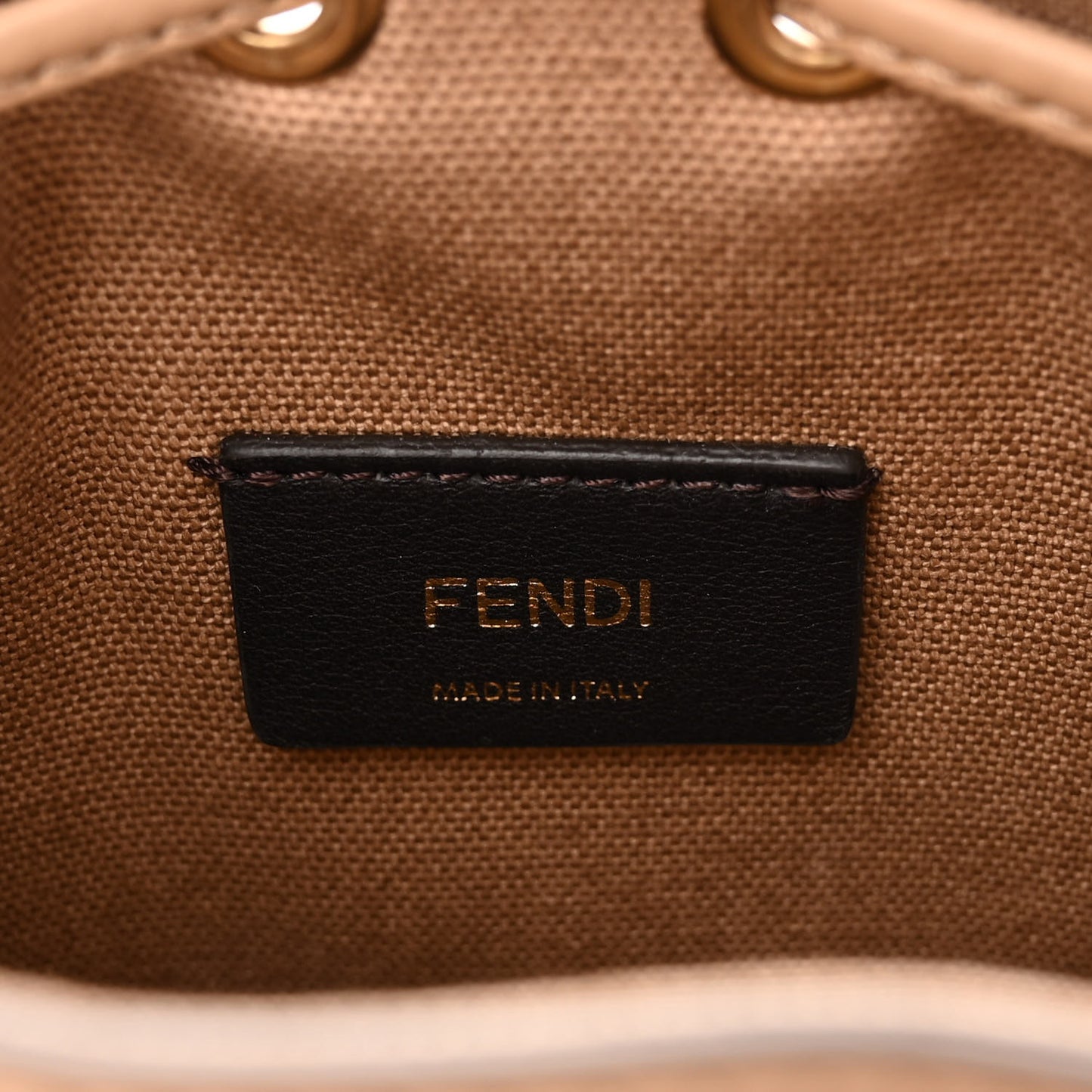 Canvas Vitello King F is Fendi FF Multicolor Embroidered Mini Mon Tresor Bucket Bag Multicolor Cuoio