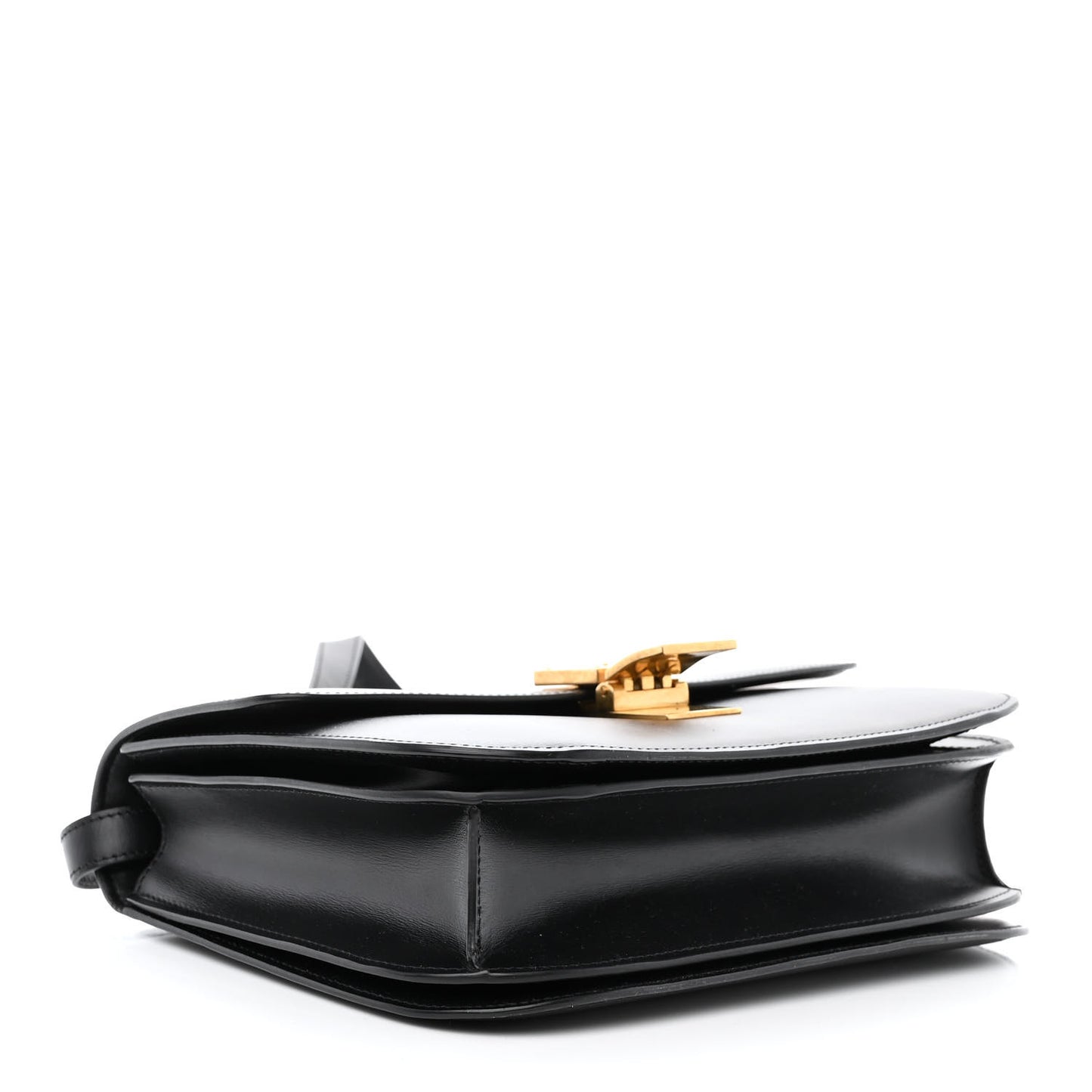 Box Calfskin Medium Classic Box Flap Bag Black
