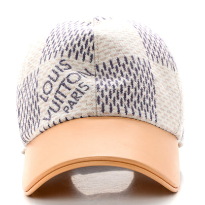 Louis Vuitton Wool Damier Azur Cap M 4 of 9