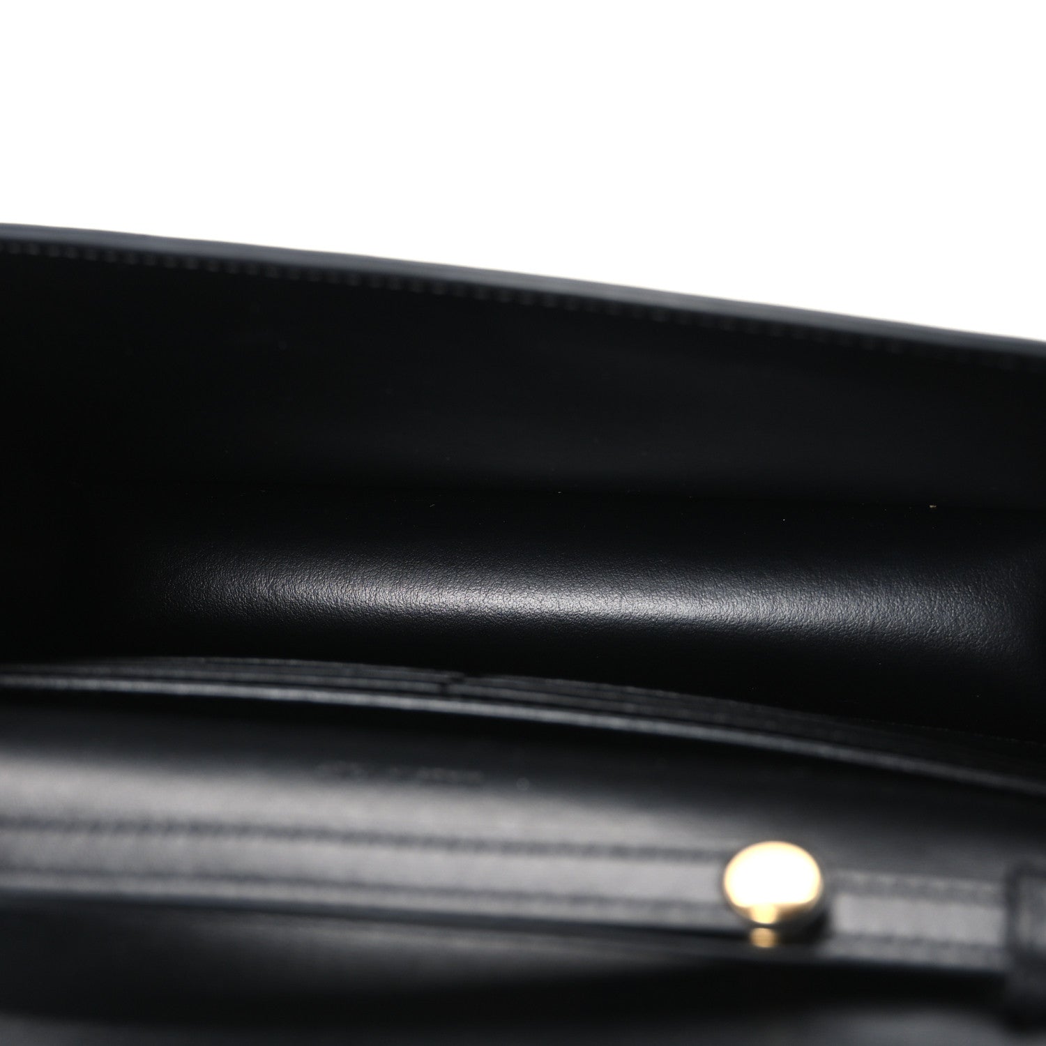 Celine Shiny Calfskin Triomphe Margo Wallet on Chain Black 5 of 10