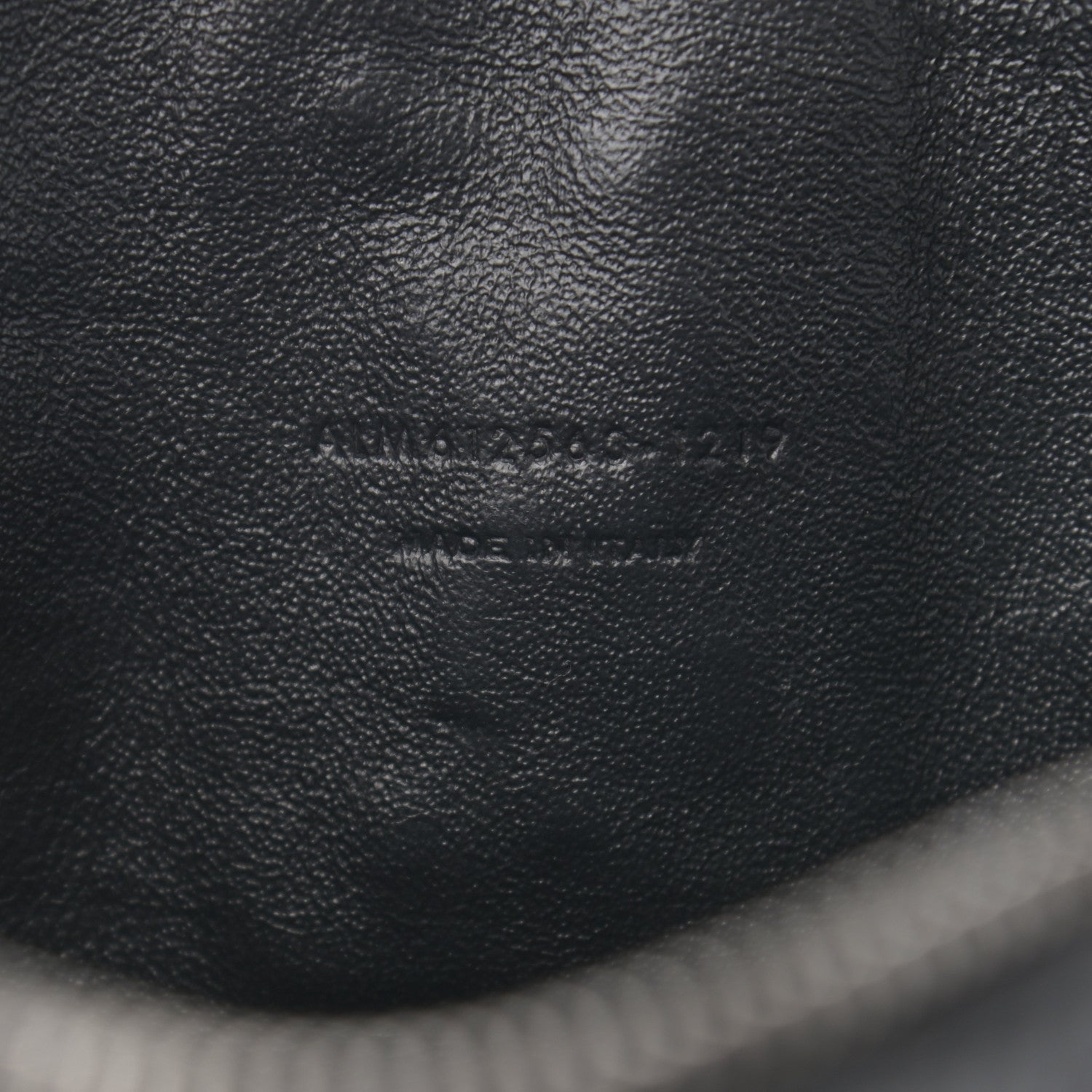 Saint Laurent Calfskin Crocodile Embossed Monogram Mini Lou Camera Bag Black 7 of 10
