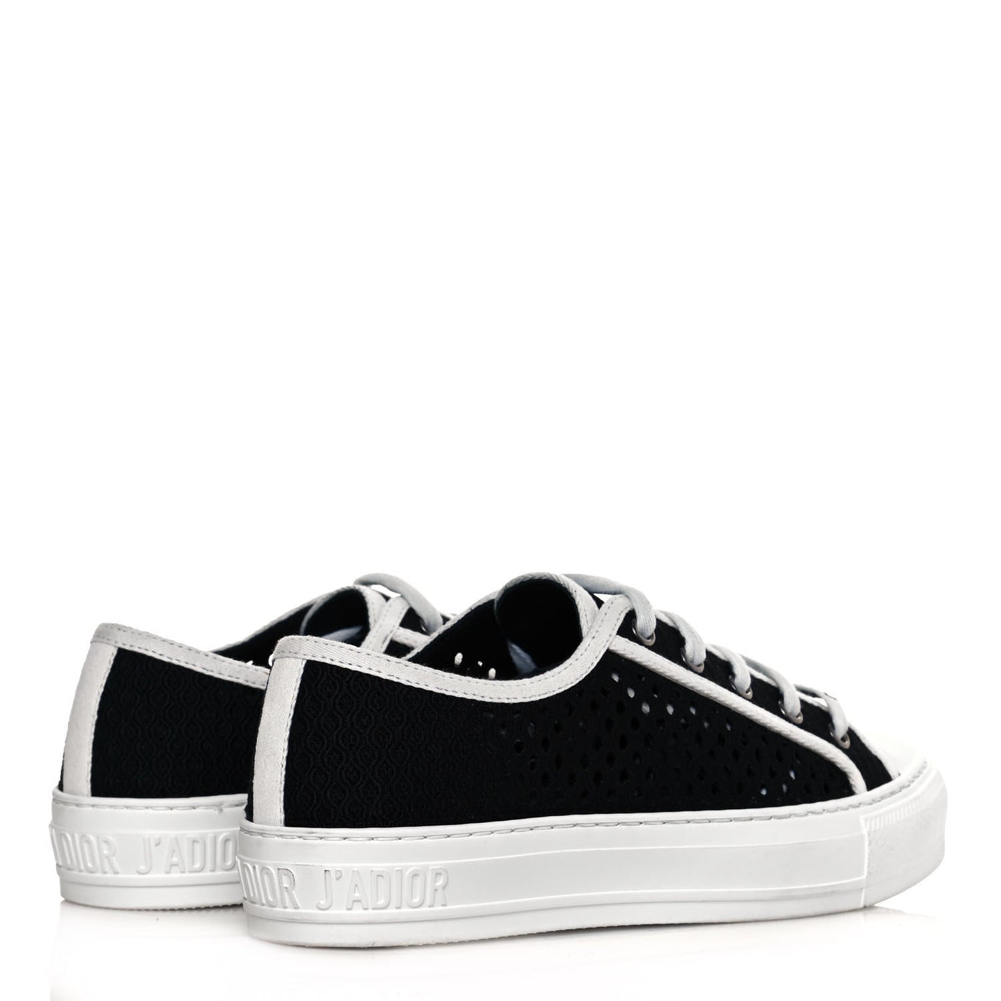 Resille Embroidered Walk'N'Dior Low Top Sneakers 36.5 Black