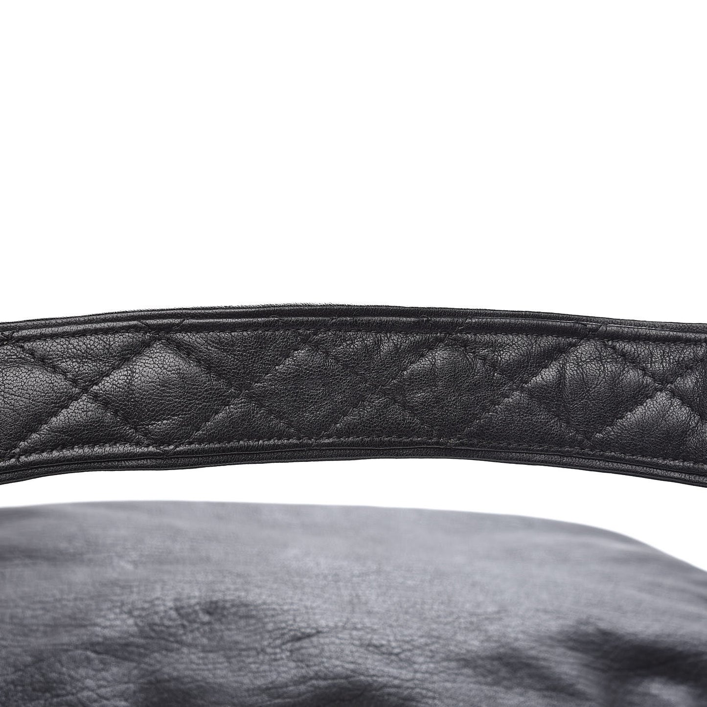 Lambskin Large Biker Hobo Black