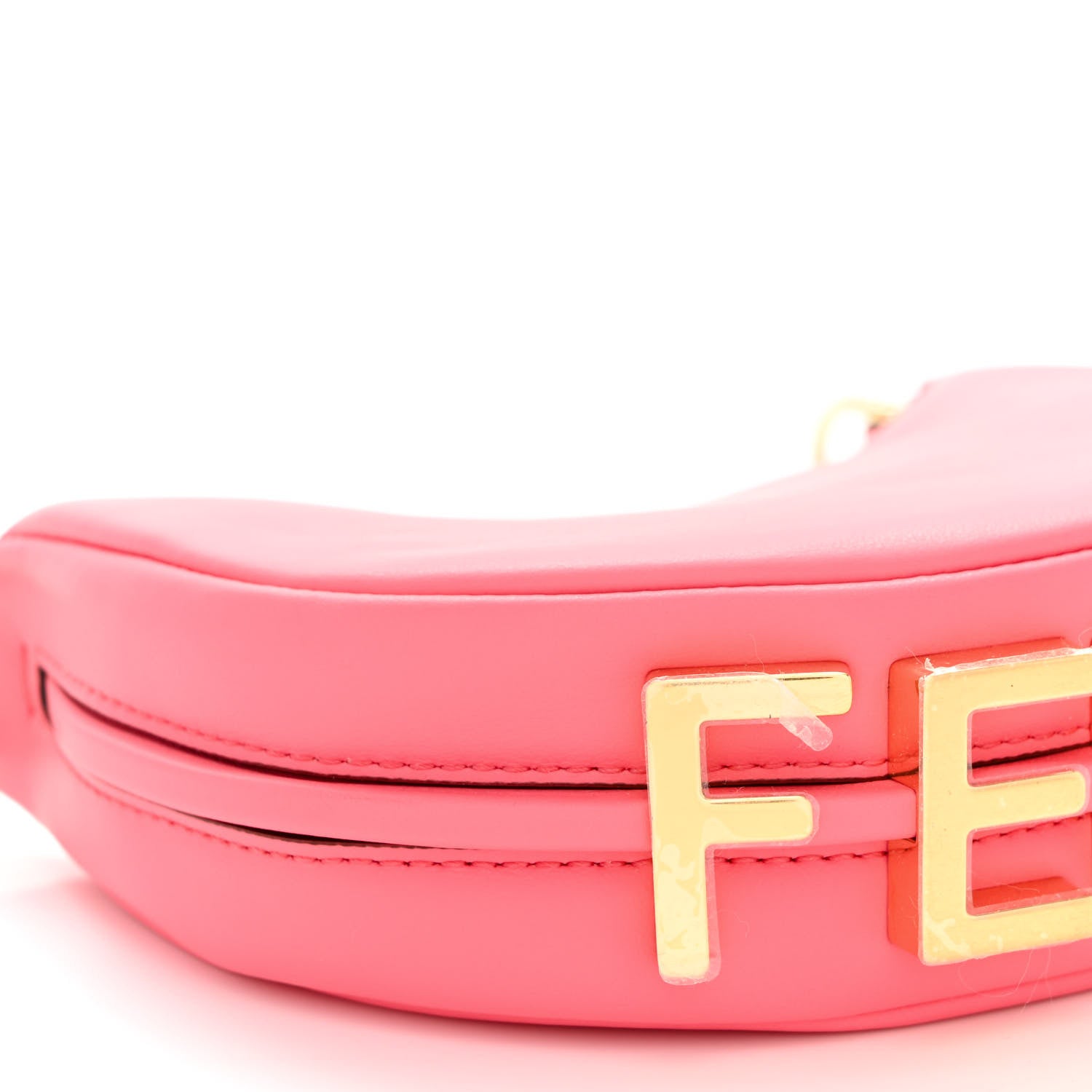 Fendi Vitello Grace New Matte Nano Fendigraphy Hobo Charm Pink Dalia 9 of 10