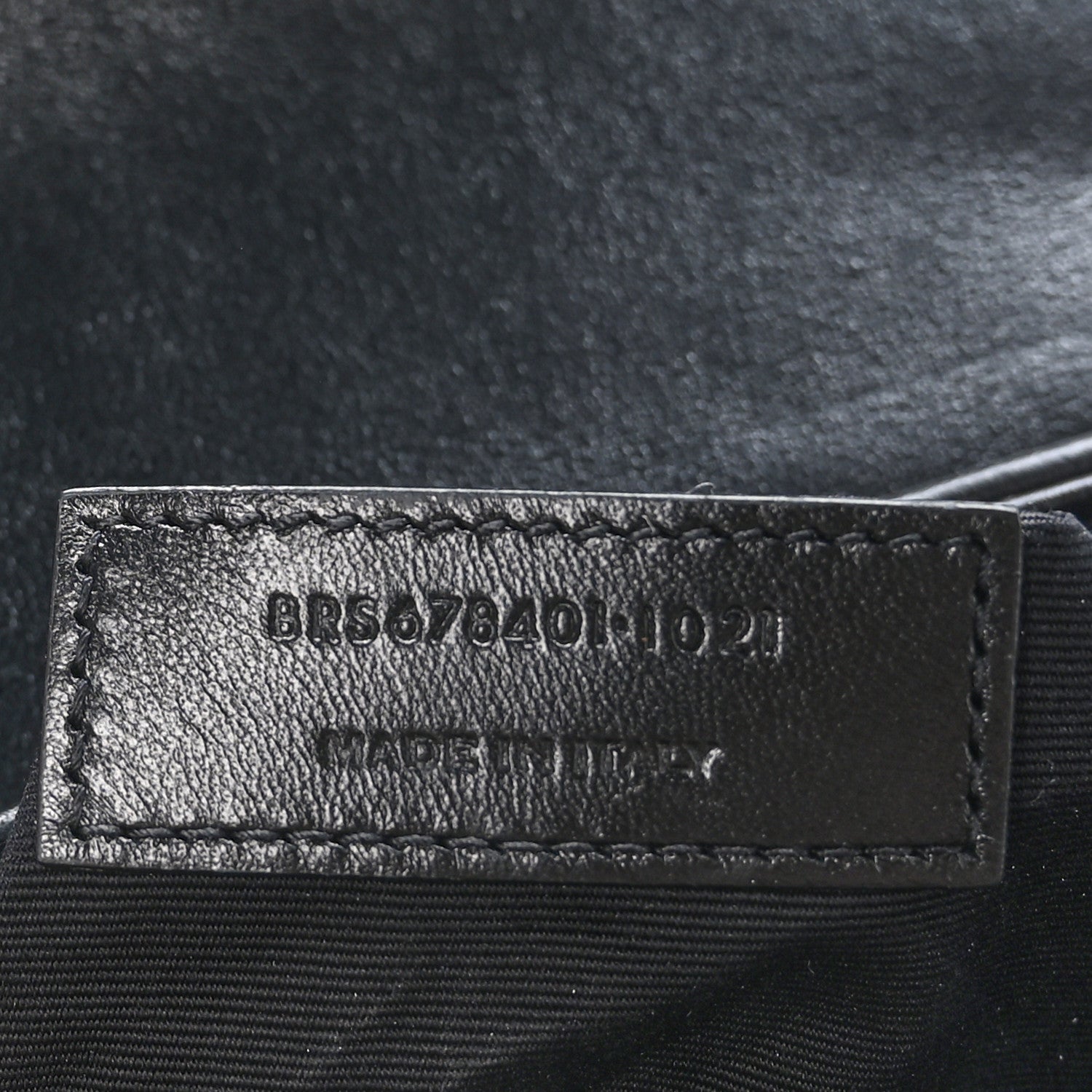 Saint Laurent Calfskin Y Quilted Monogram Toy Loulou Crossbody Bag Black 7 of 9