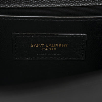 Saint Laurent Grain De Poudre Small Classic Monogram Kate Tassel Satchel Black 6 of 11