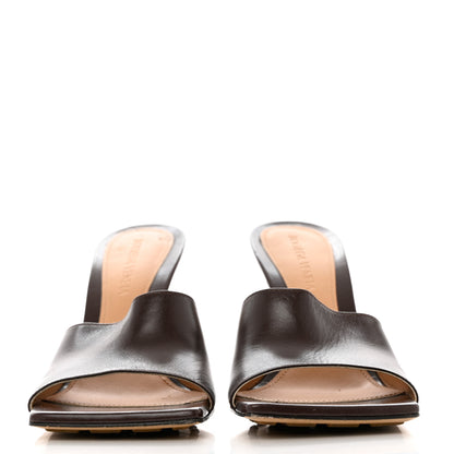 Bottega Veneta Lambskin Stretch Mule Sandals 37.5 Black 2 of 10