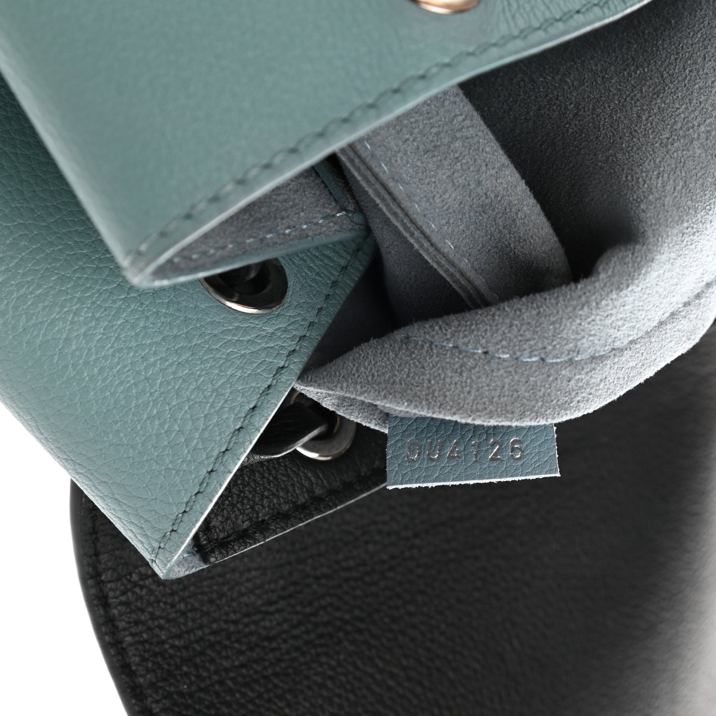 Calfskin Lockme Backpack Sky
