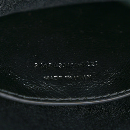 Saint Laurent Calfskin Crocodile Embossed Matelasse Monogram Baby Niki Chain Satchel Algea 7 of 10