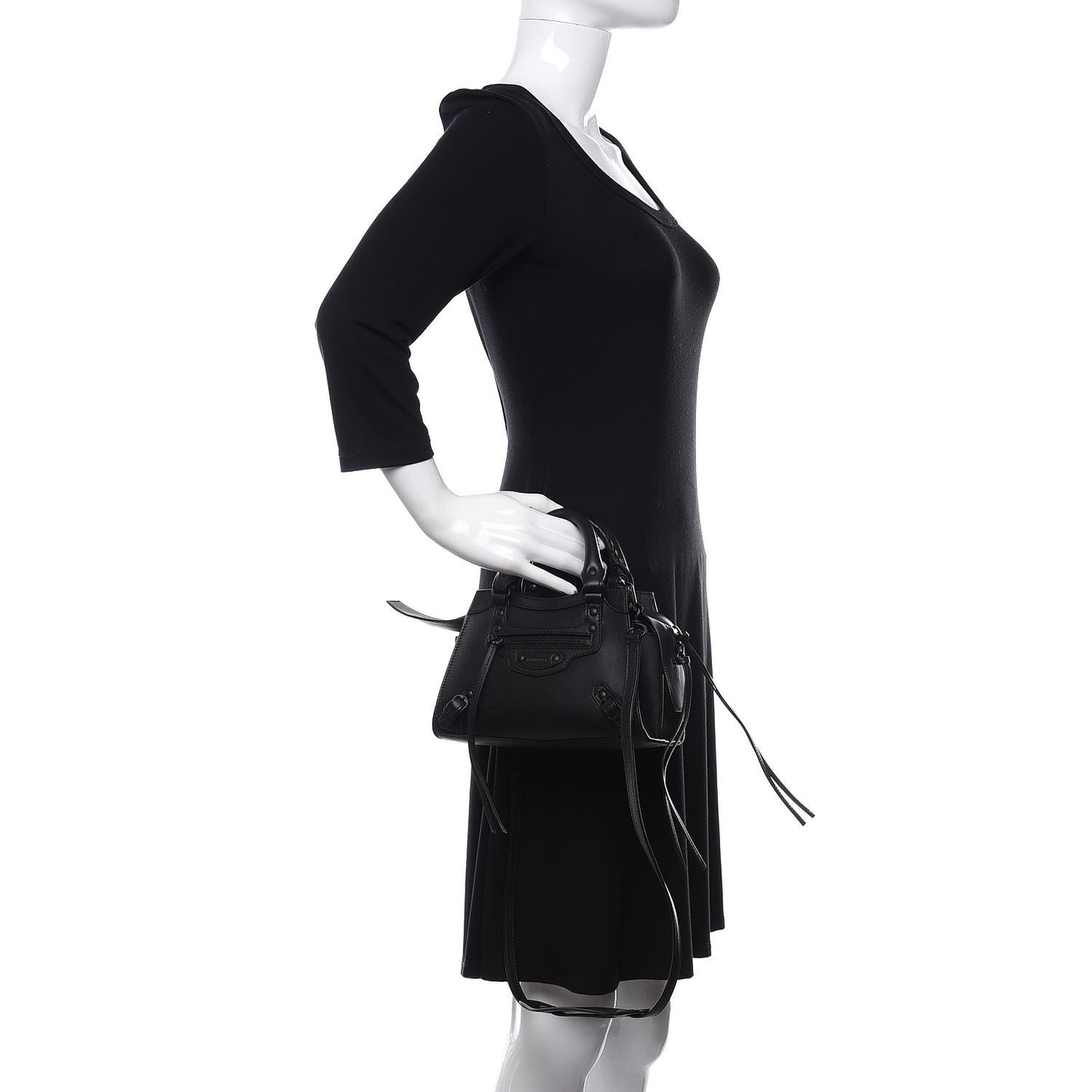 Smooth Calfskin Neo Classic Black Hardware Mini City Black