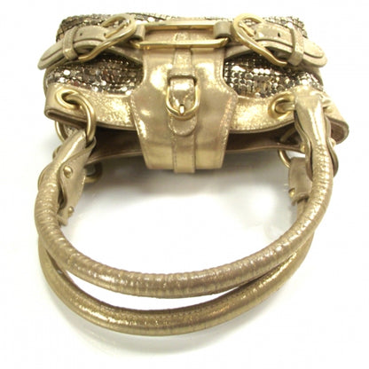 Jimmy Choo Lame Chainmail Mini Tulita Gold 5 of 9