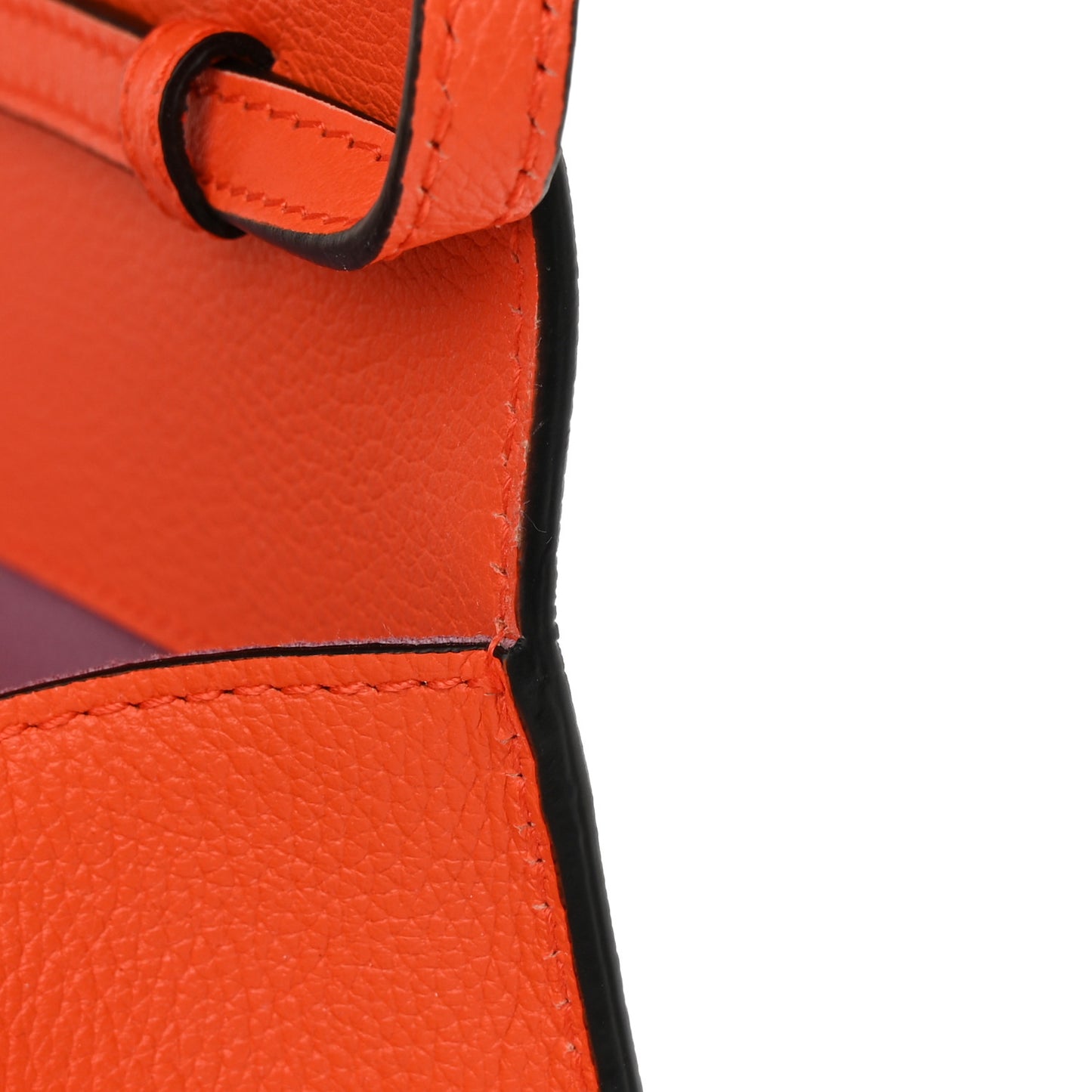 Grained Calfskin La Medusa Crossbody Bag Orange