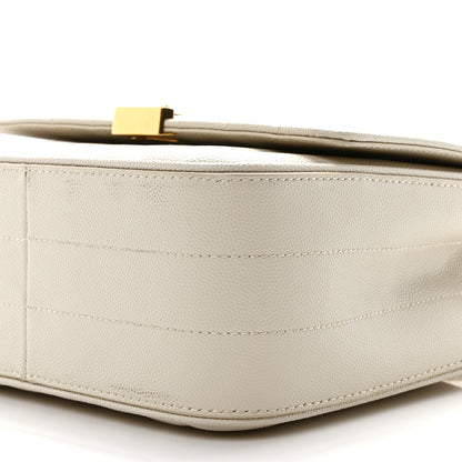 Saint Laurent Grain De Poudre Matelasse Monogram Medium Vicky Chain Bag Crema Soft 10 of 10