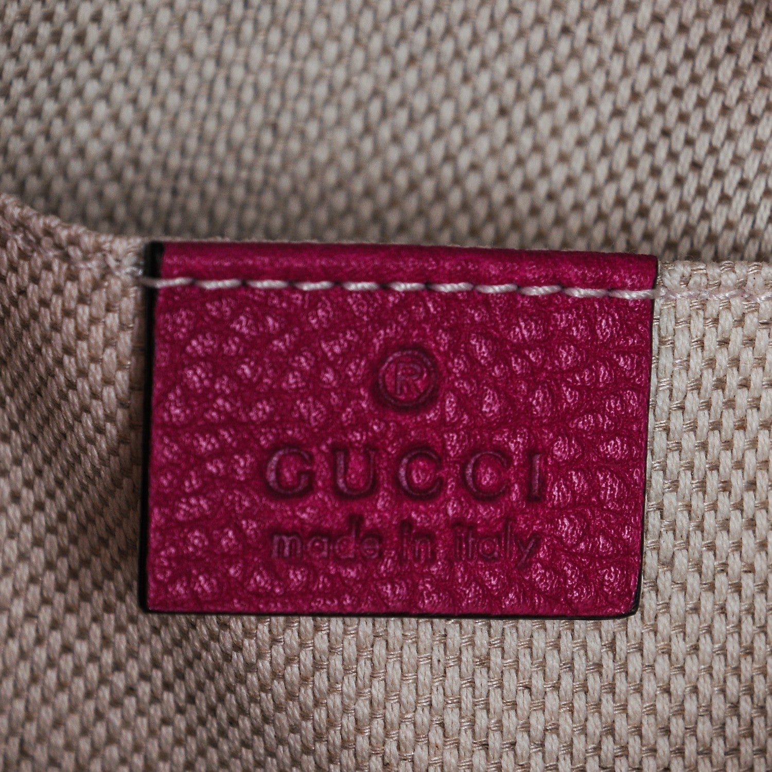 Gucci Cellarius Calfskin Small Soho Disco Bag Bright Bouganville 6 of 6